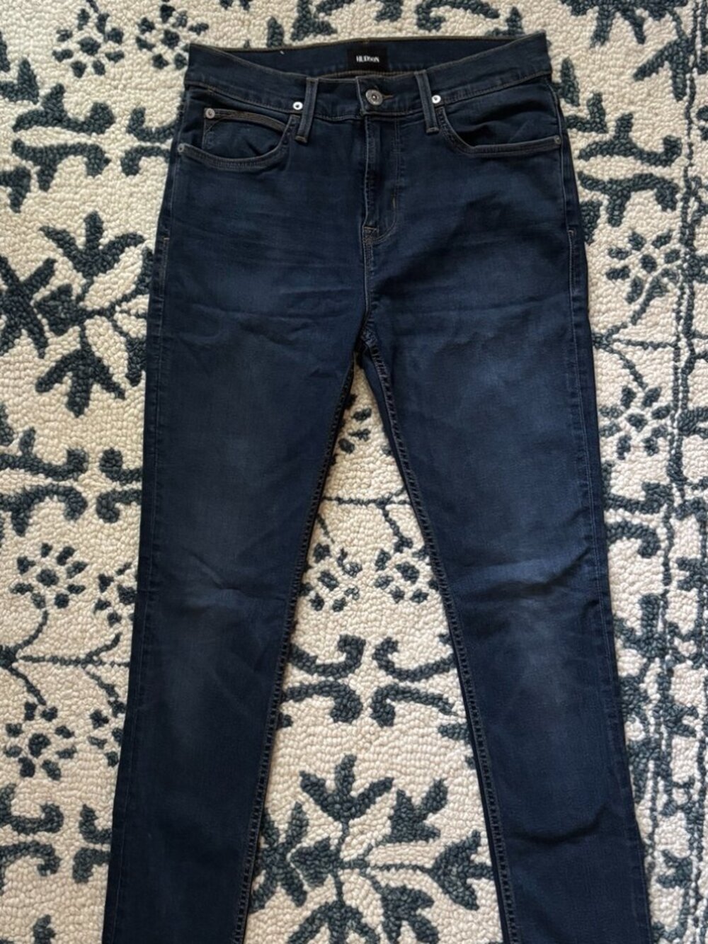 Hudson Ace Skinny Dark Wash Stretch Denim Jeans Size 30